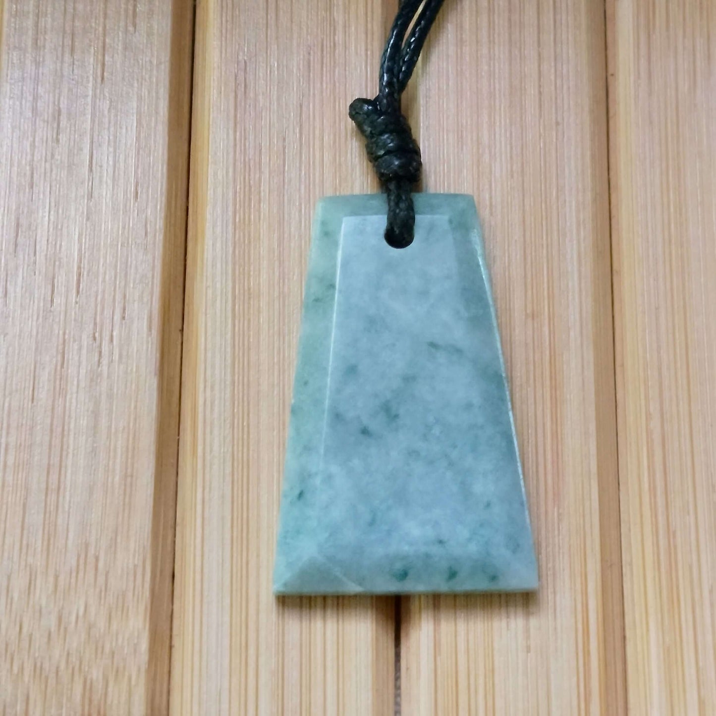 Light Blue Jade Geometric Pendant