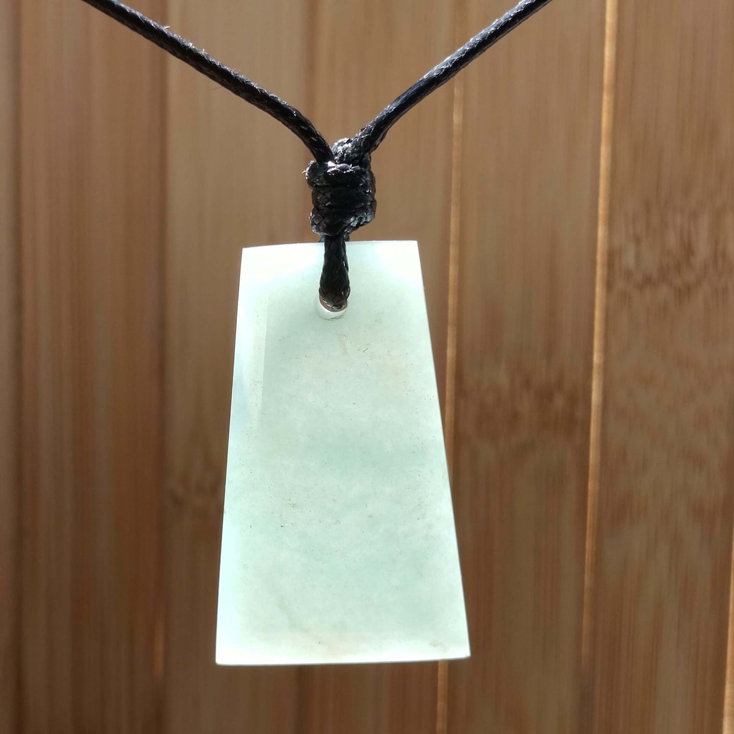 White Jade Geometric Pendant