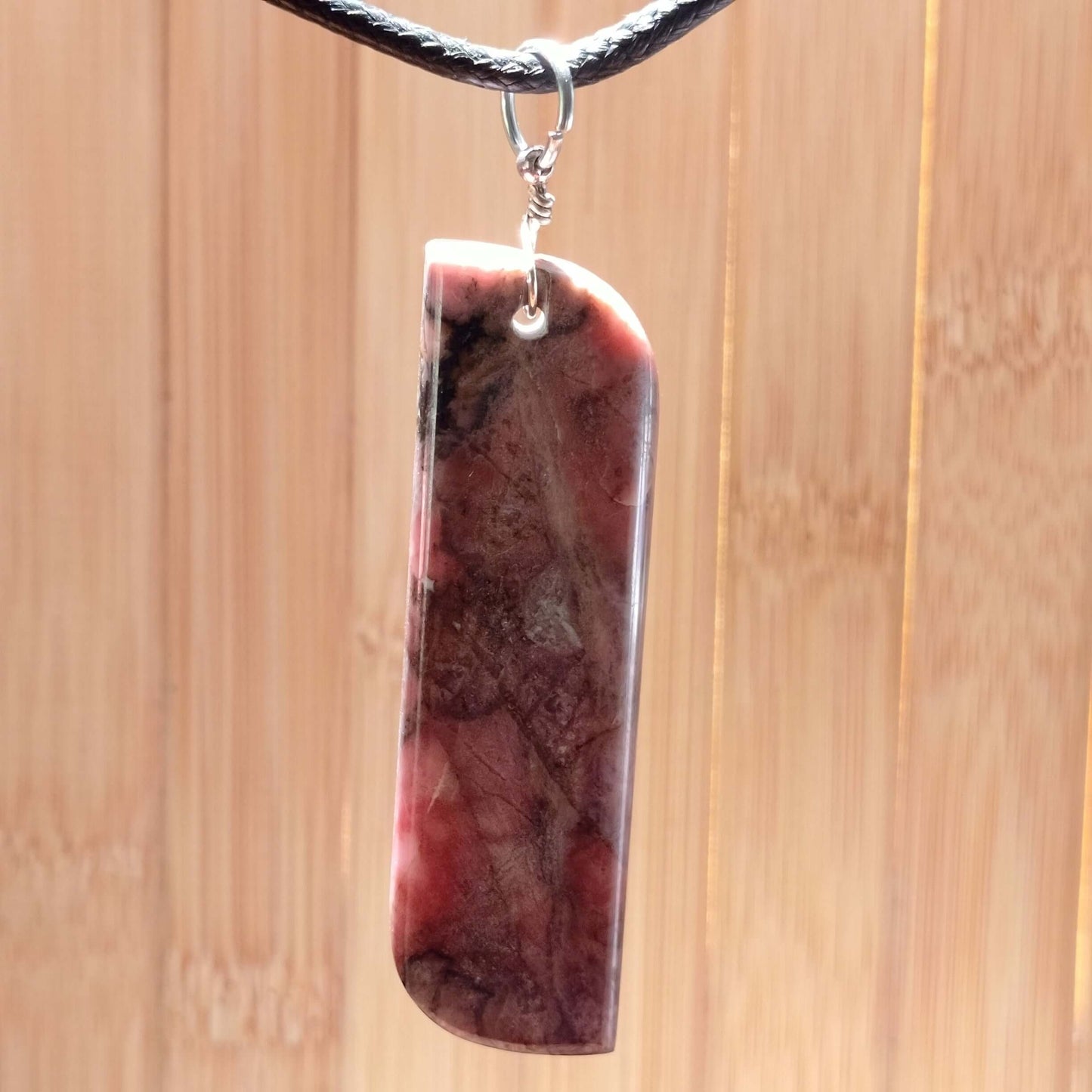 Rhodochrosite Drop Pendant