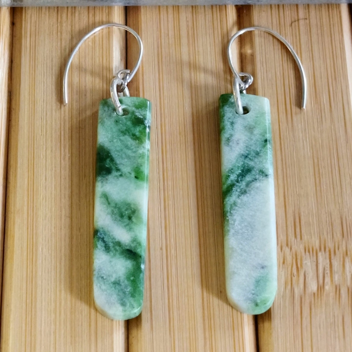 Diopside Gemstone Drop Small Earrings