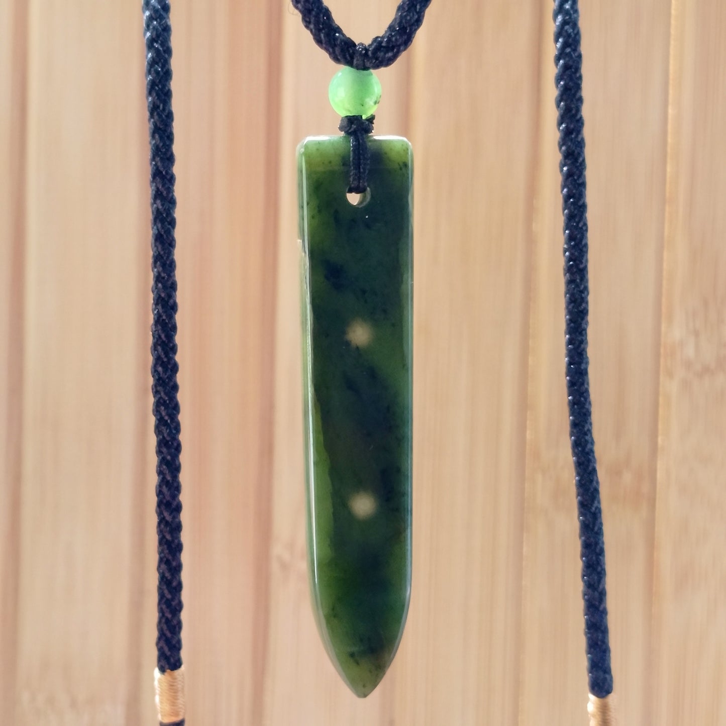 Green Jade Stylish Pendant on Adjustable Cord