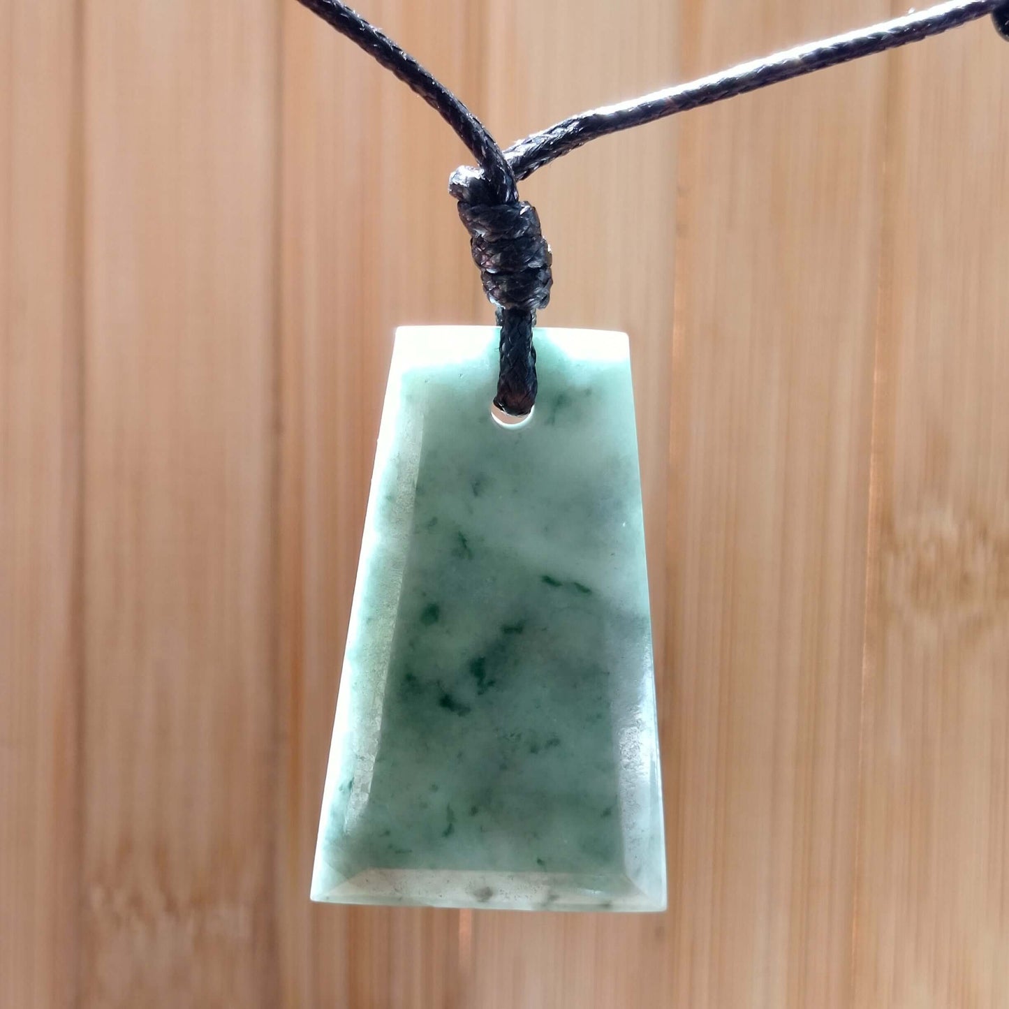 Light Blue Jade Geometric Pendant