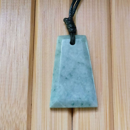 Light Blue Jade Geometric Pendant
