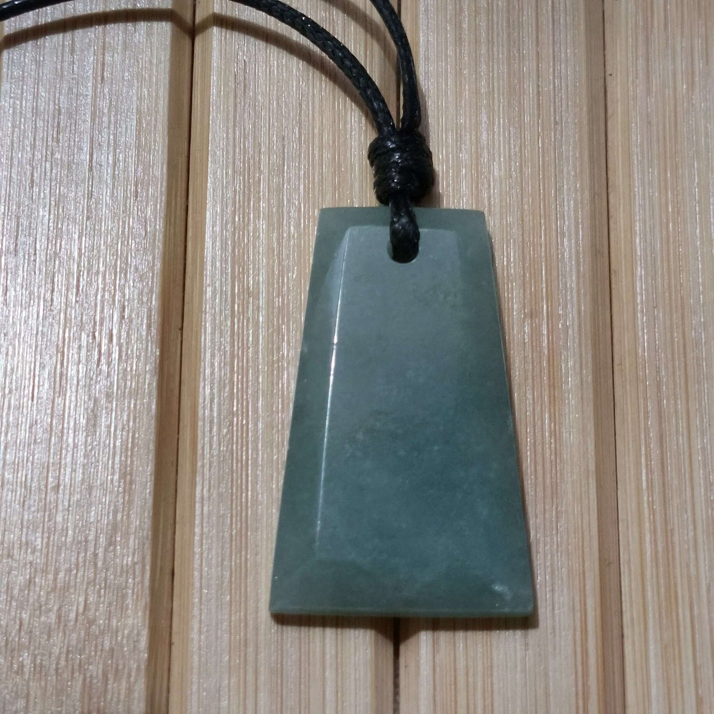 White Jade Geometric Pendant