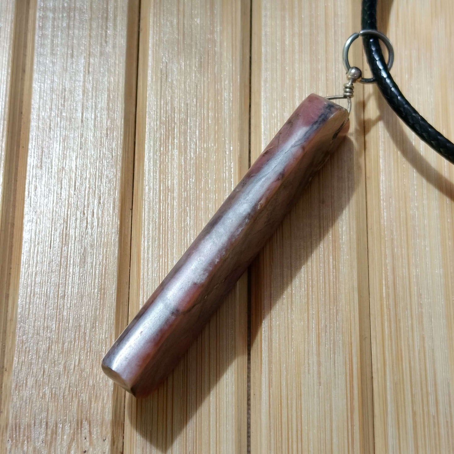 Rhodochrosite Drop Pendant